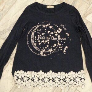 Soprano girls youth large size 14 navy/white Boutique top